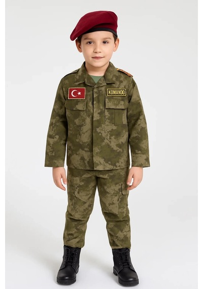 Herşeytrend Çocuk Asker Kıyafeti Single Y.tsk