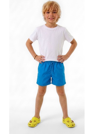 Markapia Man Erkek Çocuk Fileli Cepli Deniz Şortu Mavi