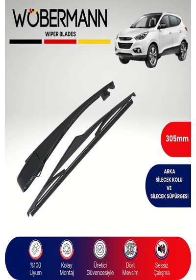 Wöbermann Hyundai İx35 2010-2015 Arka Silecek Kolu Ve Süpürgesi Komple