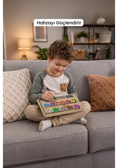 Manyetik Labirent Montessori Matematik Oyunu Harfleri  Öğreniyorum Eğitici Oyuncak 25 cm