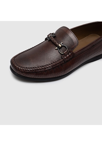 Cabani Hakiki Deri Kahverengi Erkek Loafer Ayakkabı Kahverengi (521642680) Kahverengi
