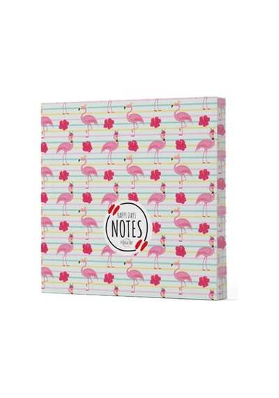Flamingo 2 - Çizgisiz Yan Boyamalı Defter