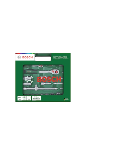 Bosch 1/4" + 1/2" Cırcır Anahtar Seti 60 Parça