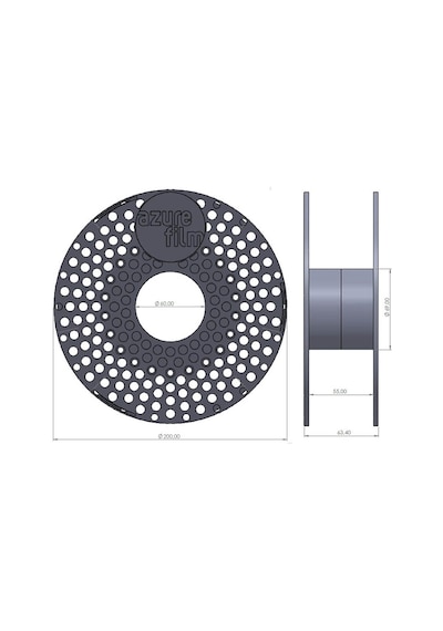Azurefilm Pla Pearl 1.75mm Gece Mavisi 1000g Filament