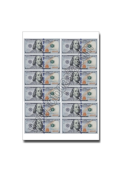 Dolar Yenilebilir Resim Baskısı 03