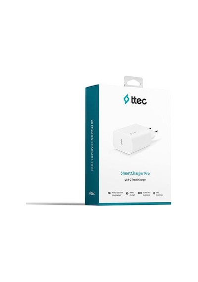 Ttec Smart Charger Pro PD USB-C Travel Charger 30W 2SCS26B