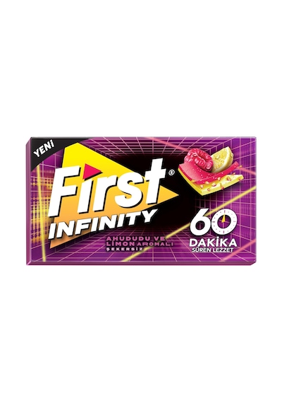 First Infinity 60 Dk Limon Ahududu Aromalı Şekersiz Sakız 27 Gr