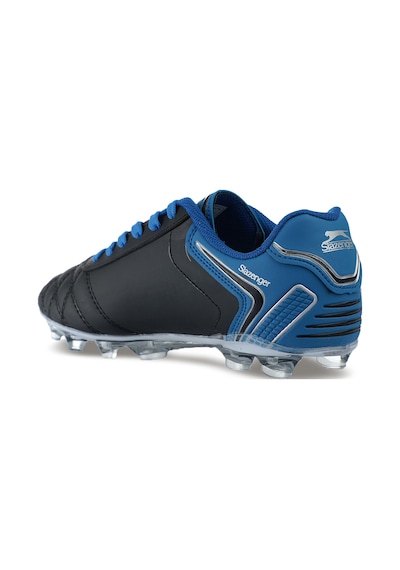 Slazenger HUGO KR Erkek Halı Saha Siyah / Mavi Futbol Ayakkabısı