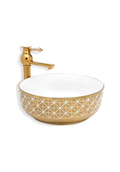 Eva Banyo Lena E-8114 Tezgah Üstü Porselen Lavabo