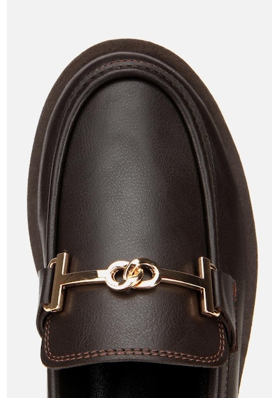 Yaya By Hotiç Yaya Kadın Kahverengi Tokalı Klasik Loafer