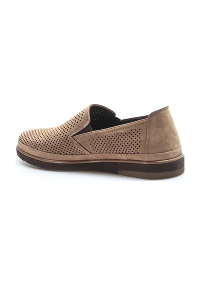 Fast Step Hakiki Deri Erkek Casual Ayakkabı 711ma151-2291 Kum Nubuk Kum