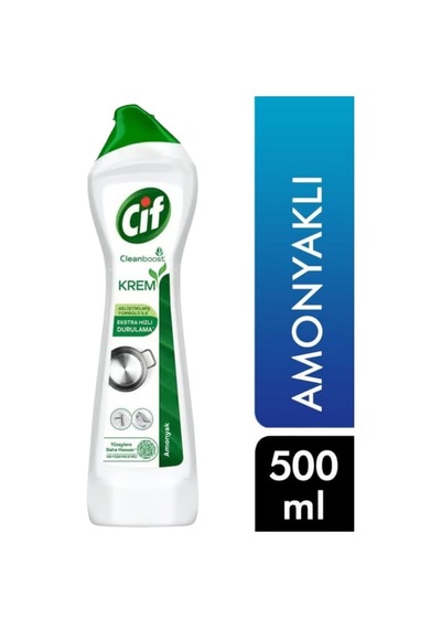 Cif Krem Amonyaklı Yüzey Temizleyici 500 Ml 12'li Paket 12'li Set