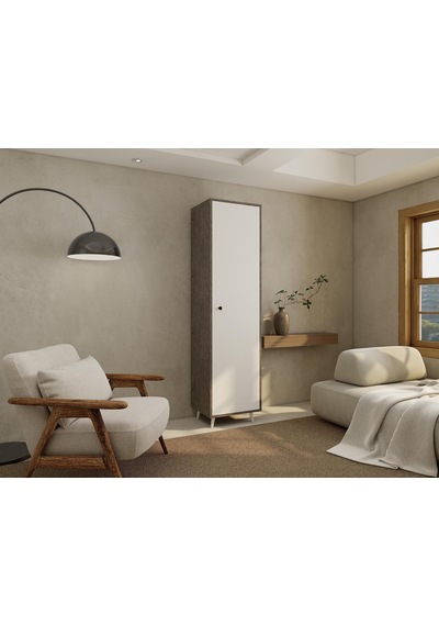 Harput Çok Amaçlı Tek Kapaklı Banyo Dolabı Hanoibeyaz Beyaz