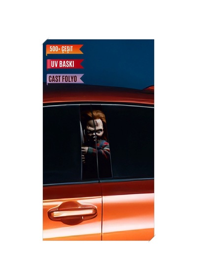 Araç Kapı Direk Kaplama Folyosu Chucky Desenli Sağ Sol Takım 2 Adet - 22x50 Cm Görsel - 785710545