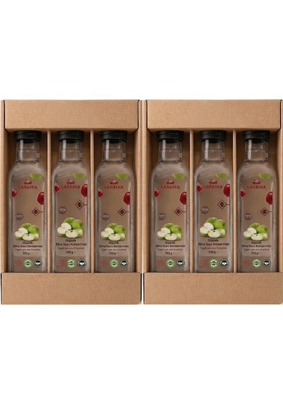 Organik Elma Suyu Konsanteresi 330g X 6 İşletme Boyu Avantajlı Paket