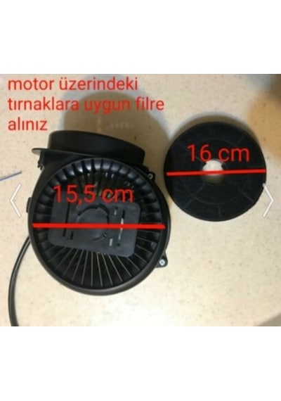 Hibsan 8062 Sürgülü Aspiratör Karbon Filtresi 2 Adet - 493192975