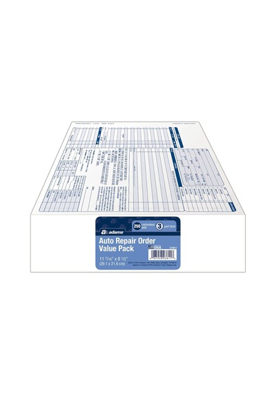 Garaj Onarım Sipariş Formları, 20,5 X 25,5 Cm, 3 Parça, 250 Sayılı, Beyaz Ve Kanarya Ve Beyaz Etiket Gt3811