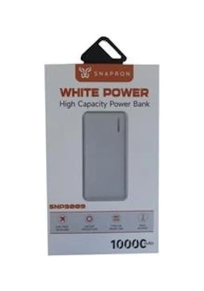 Snapmax Snp-3009 Beyaz 10.000 Mah Powerbank 2x Usb Çıkışlı 1 Type-c Ve 1 Micro Girişli Kdo