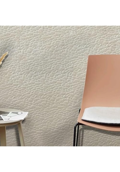 Tink 3d Kendinden Yapışkanlı Duvar Kağıdı Yeni Nesil Akustik Keçe Panel Leopar Desen 52x98 Cm Ekru, 2 Adet 1 M²