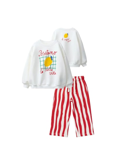 Poala Kids Lemon Çizgili Takım Çok Renkli