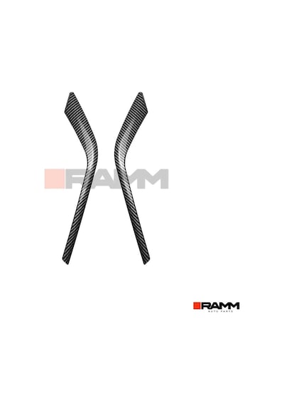 Bmw G60 G61 İ5 M Sport 2024+ Ön Tampon Bıçağı Sağ-sol Parlak Karbon