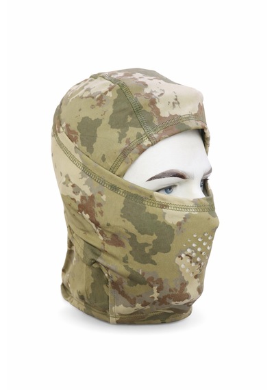 Anadolu Tactical Kamuflaj Desenli Taktik Yüz Maskesi Nefes Alabilir Outdoor Balaklava Yeşil