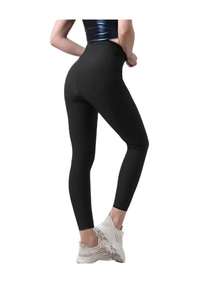 Enenstyle Fashıon Boutıque Termal Sauna Agraflı Tayt 1-siyah