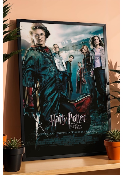 Harry Potter Ateş Kadehi Çerçeveli Tablo - Lüks Goblet Of Fire Sinematik Film Posteri Duvar Dekoru Siyah Harry Potter Ateş Kadehi Çerçeveli Tablo - Lüks Goblet Of Fire Sinematik Film Posteri Duvar Dekoru Siyah