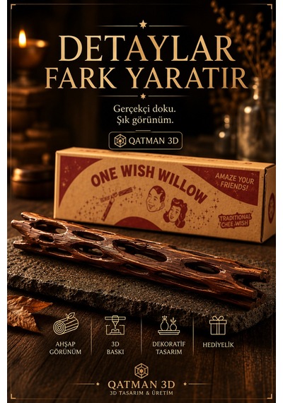 Tek Dilek Söğüt Ağacı - Obsession One Wish Willow Dilek Çubuğu Film Temalı Manifestasyon Ve Niyet Çubuğu