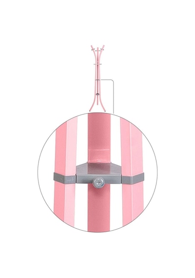 Perilla Metal Lobby 360 Ayaklı Portmanto Askılık Pembe 40 Cm 185 Cm Pembe