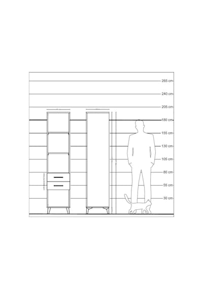 Hyperion Dolap 3 Raflı 2 Çekmeceli 44x44x195 Antrasit-aytaşı Antrasit Hyperion Dolap 3 Raflı 2 Çekmeceli 44x44x195 Antrasit-aytaşı Antrasit