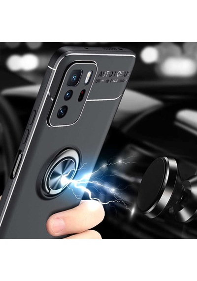 Xiaomi Poco X3 Gt Kılıf Zore Ravel Silikon Kapak Siyah