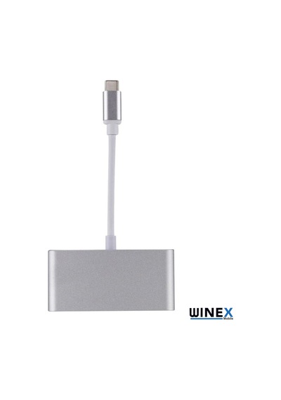 Winex 4In1 65W Type-C Usb Çoğaltıcı Adaptör Hub 3Xusb 1 Pd Giriş