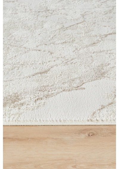 Kaşmir Halı 7/24 Sahara Blanca Bej 80x150 CM Salon Mutfak Halısı Yolluk Kilim