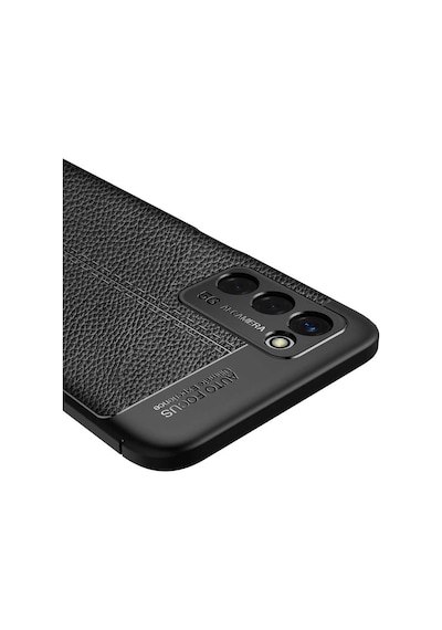 Oppo A55 5g Kılıf Deri Görünümlü Silikon Kamera Korumalı Üstün Koruma Pazarplus Siyah