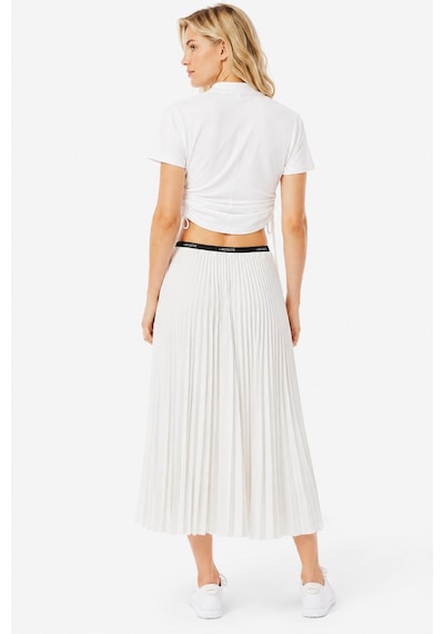 Lacoste Women's Pleated Skirt Pileli Kadın Etek Beyaz