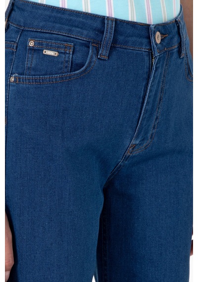 U.S. Polo Assn. Kadın Mavi Loose Cropped Fit Jean Pantolon 50297533-DN0022