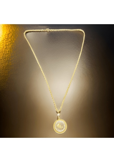 Saray Serisi: Elegan 60 Cm Antialerjik Parlak Gold Renk Osmanlı Tura Sembol Bijuteri Kolye-9023660441052 Gold