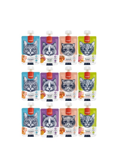 Wanpy Karışık Kedi Et Ezmesi 90 Gr X 12 Paket