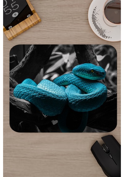 Yılan Kaymaz Dikişli Kauçuk Oyuncu Mousepad V1 - 22x18 Gaming Mouse Pad Fare Altlığı