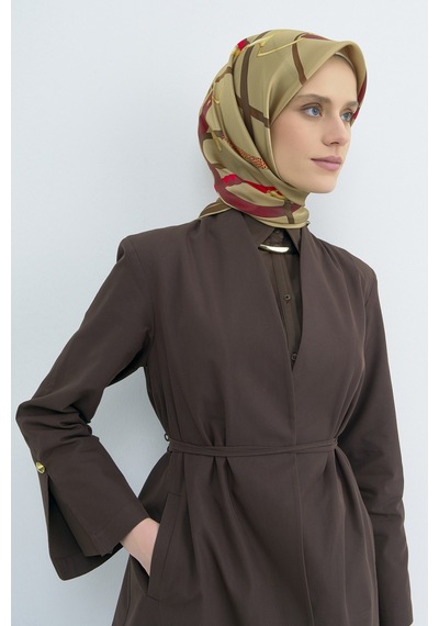 Armine Saf İpek Sura Eşarp-2026 İlkbahar-yaz- 951700d Gold-kahve