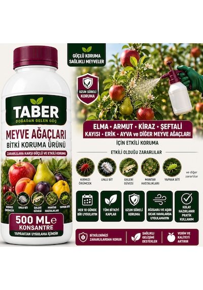 Taber Meyve Ağaçları Bitki Bakım Ürünü 500 Ml Konsantre Meyve Ağaçları İçin Yapraktan Uygulama Diğer