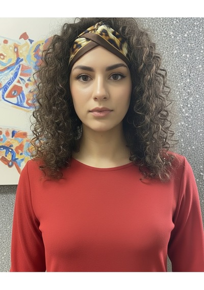 Tarzını Seç Leopar Şeritli Fular Bandana Estascarf 7,5x100cm