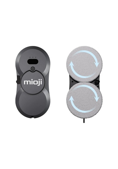 Mioji VLR2 Cam Temizleme Robotu Ultrasonik Su Spreyli Akıllı Navigasyonlu Uzaktan Kumandalı - Siyah