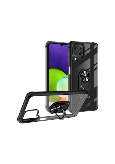 Zore Galaxy Uyumlu M32 Kılıf Msra Mola Kapak - Siyah Siyah