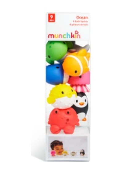 Munchkin Okyanus Hayvanları İle Banyo Fışkırtmaları, 8'li Paket