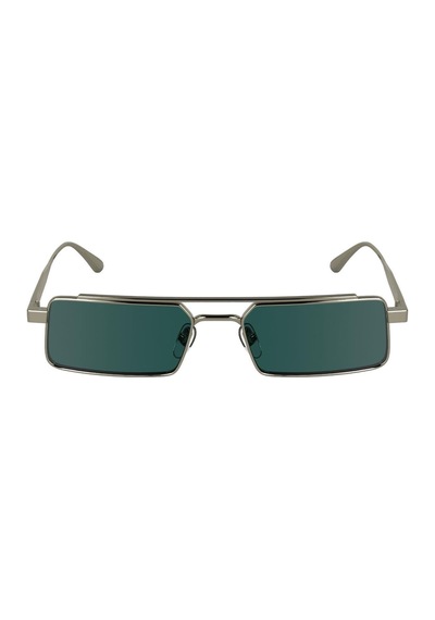 Calvin Klein Ck 24111s 716 55 Unisex Dikdörtgen Gri Metal Güneş Gözlüğü Gri
