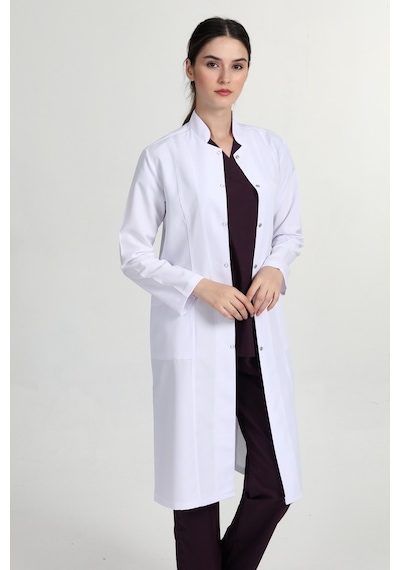 Önlük Tesettür 105 Cm Doktor Hemşire Öğretmen Önlüğü Gmz1401