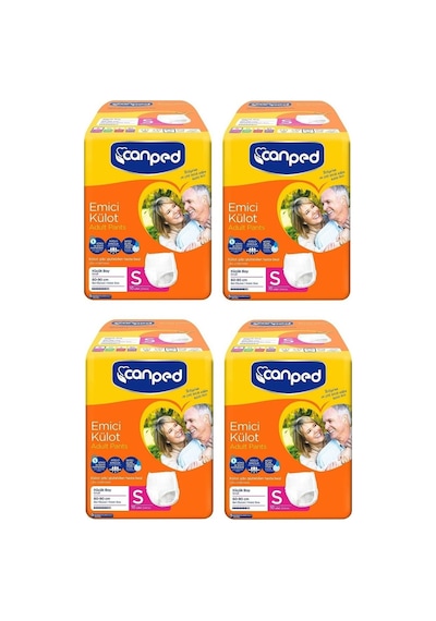 Canped Emici Külot Hasta Bezi Küçük Boy S 10'Lu x 4 40 Adet