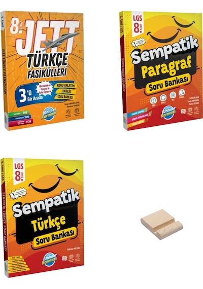 Lgs 8. Sınıf Türkçe Ve Paragraf Jett Fasiküller Ve Soru Bankası 3lü Set